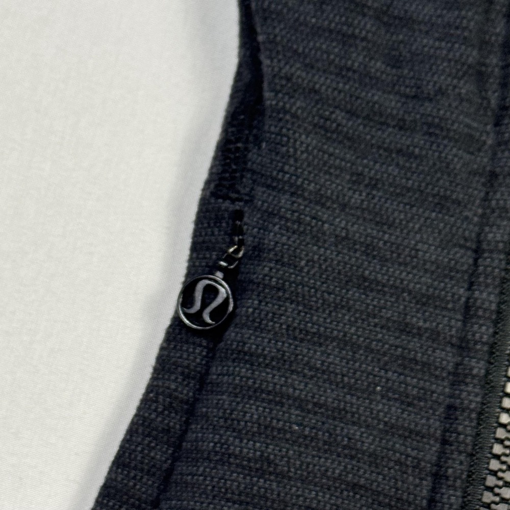 Lululemon Hoodie Womens 2 Gray Full Zip Slim Knit Hooded Stretch Activewear‎ - Picture 9 of 11